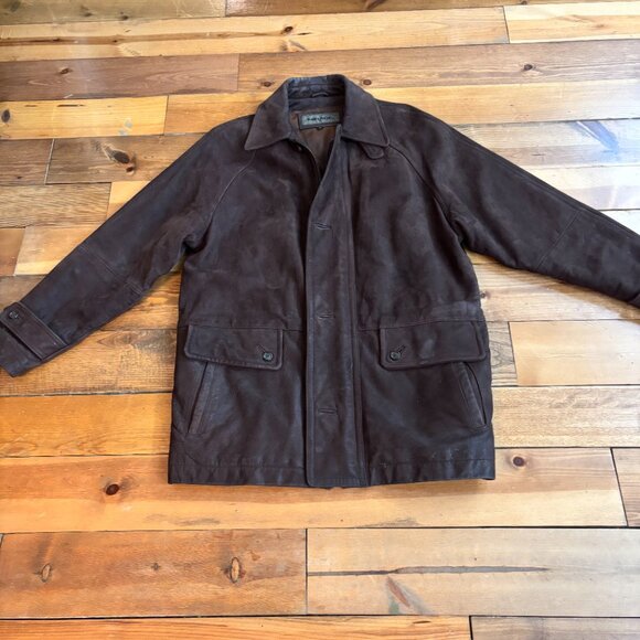 Awesome Men's Suede Jacket Size M - Picture 2 of 7